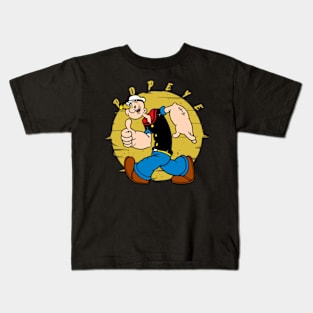 a Sailor Adventure with Popeyes and Crew on this Classic Cartoon Kids T-Shirt